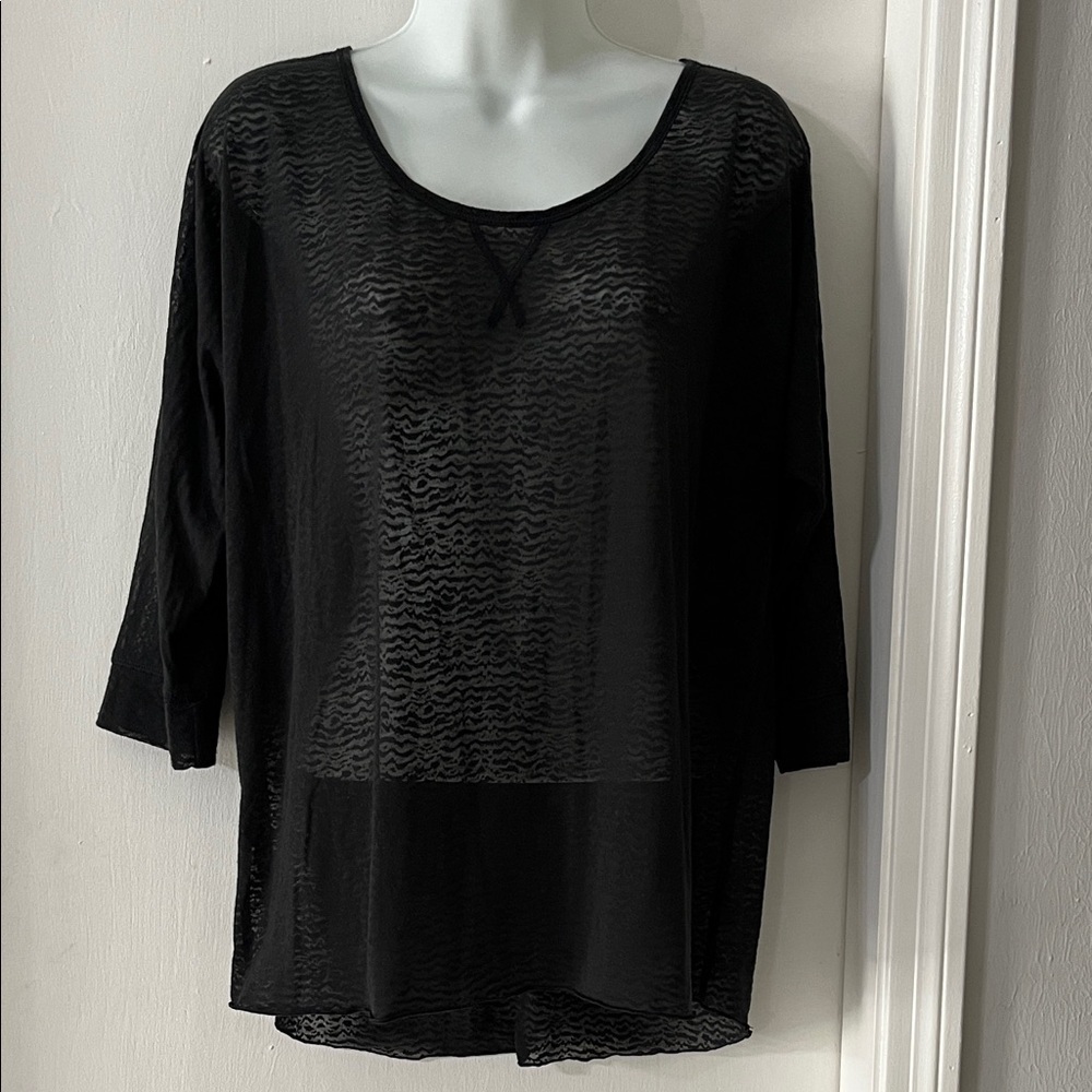 Prana black Textured Top